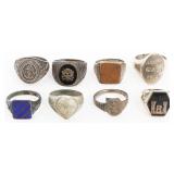 WWI - KOREAN WAR US ARMED FORCES SIGNET RINGS