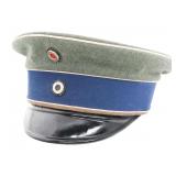 GERMAN 6th KURASSIER FELDGRAU SCHIRMMUTZE HAT