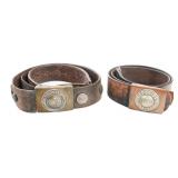 WWI IMPERIAL GERMAN PRUSSIAN EM & SOUVENIR BELTS
