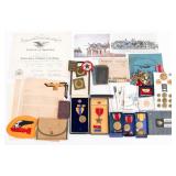 WWII USAAF 552nd BS MECHANIC BRONZE STAR GROUPING