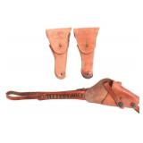 WWII US ARMY & NAVY M1916 & M3 PISTOL HOLSTERS