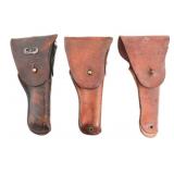 WWII US ARMY M1916 LEATHER PISTOL HOLSTERS