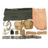 WWII USN M1926 FLOTATION BELT & USMC FIELD GEAR