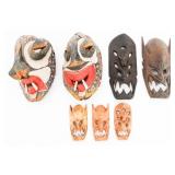 ETHNOGRAPHIC TOURIST TRADE MASKS