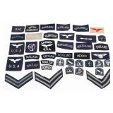 WWII BRITISH RAF INSIGNIA & FOREIGN VOL. PATCHES