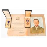 WWII USAAF FIRE FIGHTER KIA NAMED MEDAL GROUPING