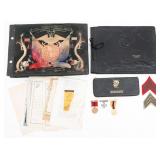 WWII CHINA MARINE NAMED MEDAL & PHOTO ALBUM GROUP
