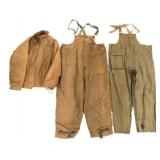 WWII US NAVY DECK OVERALLS & JACKET