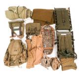 WWII US MOUNTAIN TROOP PACKBOARDS & FIELD GEAR
