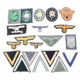 WWII GERMAN SS VOLUNTEER, HEER & POLICE INSIGNIA