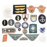 WWII GERMAN HEER, LUFTWAFFE & POLICE INSIGNIA
