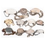 WWI - WWII US ARMED FORCES PERSONAL ID BRACELETS