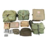 VIETNAM WAR US ARMED FORCES FIRST AID KITS & BAGS
