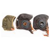 WWII USAAF TYPE A-9 & A-11 & USN FLYING HELMETS