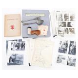 WWII USAAF NAMED POW WARTIME LOG & PHOTO GROUPING