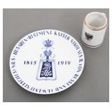 IMPERIAL GERMAN REGIMENTAL WALL DISPLAY PLATE