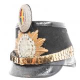 IMPERIAL GERMAN MECKLENBURG 14th JAGER OFF. SHAKO
