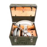 KOREAN WAR - VIETNAM WAR USMC OFFICER MESS KIT