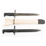 WWII US ARMY M1905E1 & M1 BAYONETS by PAL & ONEIDA