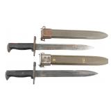WWII US ARMY M1 BAYONETS by UTICA CUTLERY & PAL