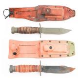 COLD WAR USAF JET PILOT SURVIVAL KNIVES - CAMILLUS