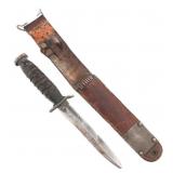 WWII US M3 FIGHTING KNIFE by UTICA & M6 SCABBARD