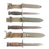 WWII - KOREAN WAR US ARMY M4 BAYONETS