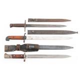 19th C. - WWII ITALIAN, SWEDISH & CZECH BAYONETS
