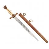 WWII GERMAN KRIEGSMARINE U-BOAT OFF. DRESS DAGGER