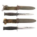 WWII US ARMY M3 FIGHTING KNIVES by CAMILLUS