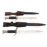WWII GERMAN FIRE POLICE & STANDARD K98 BAYONETS