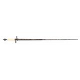 EUROPEAN ETCHED BLADE COURT SWORD
