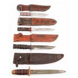 COLD WAR US KA-BAR Mk II & THEATER KNIVES