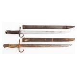 WWII JAPANESE TYPE 30 BAYONETS WITH SCABBARDS