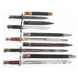 ITALIAN, SPANISH M1913, M1941 & MAUSER BAYONETS