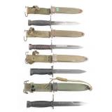 COLD WAR US ARMY M5A1, M7 & M4 BAYONETS