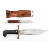 COLD WAR JET PILOT SURVIVAL KNIFE & CASE V44 BOWIE