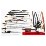 MODERN COPIES OF WORLD MILITARY SWORDS & BAYONETS