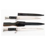 WWII GERMAN DRP POSTSCHUTZ & K98 DRESS BAYONETS
