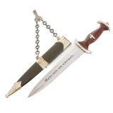 WWII GERMAN NPEA LEADER CHAINED PARTS DAGGER