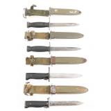 COLD WAR US ARMY M4, M5, M6 & M7 BAYONETS