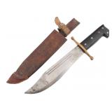 WWII US NAMED V44 SURVIVAL BOWIE by COLLINS & CO