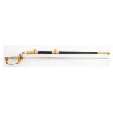 WWII US NAVY M1852 OFFICER DRESS SWORD
