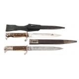 WWII GERMAN STAG HORN K98 DRESS BAYONETS