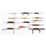 FOLDING POCKET KNIVES - SCHRADE, COLONIAL, & MORE