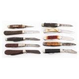 FOLDING POCKET KNIVES - BOKER, NEEDHAM, CASE XX