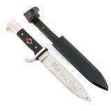 WWII GERMAN HITLER YOUTH KNIFE & MOTTO by HENCKELS
