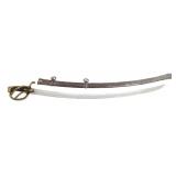 FRENCH 1st EMPIRE AN XI LIGHT CAVALRY SWORD