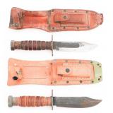 COLD WAR USAF JET PILOT SURVIVAL KNIVES - CAMILLUS