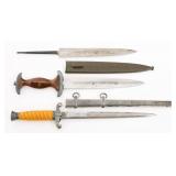 MODERN COPIES OF WWII GERMAN DAGGERS